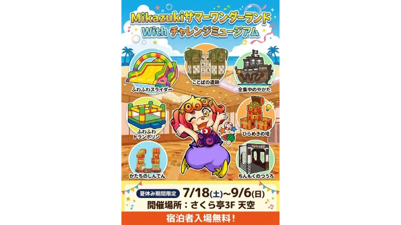 日光きぬ川 スパホテル 三日月
ギフトゥール【チャレンジミュージアム】納入（ホテル業界初）